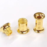 14K Gold Double Flare Plugs Stretching Kit, Ear gauges, Flesh Tunnels - Lobe Plugs - 1pc each order