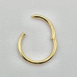 14K Gold Septum Nose Clicker Ring, Lip Piercing Hinged Ring - 20G, 16G Clicker Hoops Body Jewellery Ring - Solid Gold Piercings