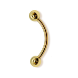14K Solid Gold Vertical Labret Lip Barbell - Internal Threaded Also for Eyebrows, Rook Cartilage Earrings - 1pc each order