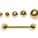 16G (1.2mm) | 14K Solid Gold Nipple Barbell Piercing Body Jewellery
