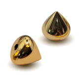 14K Solid Gold Round Cone End - 16G loose part on any Nipple Jewellery, Barbell Earrings- Handmade 14K Gold Body Jewelry Piercing