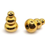 14K Gold Piercing Loose Part Triple Tower Design for 14G Labrets, Nipple, Barbell Jewellery - Handmade Gold Body Jewelry Piercing