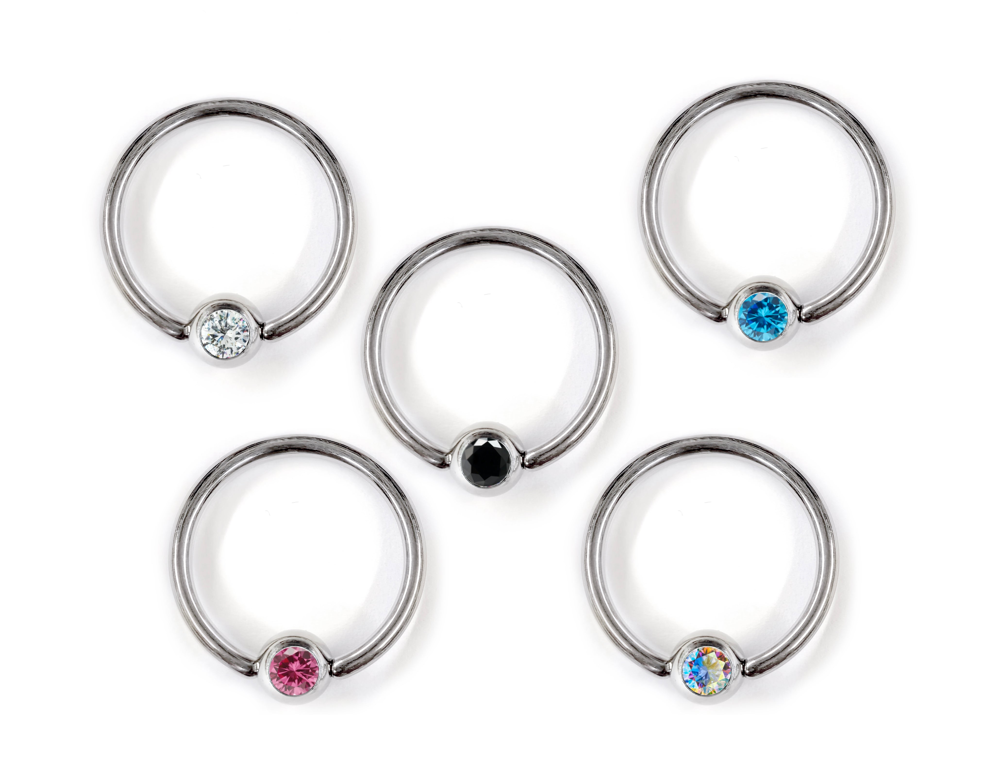 Titanium Captive Bead Hoop Nipple Piercing Jewelry with Gem Ball CZ Cr Pierced and Lovely Titanium Captive Bead Hoop Nipple Piercing Jewelry with Gem Ball CZ Cr Pierced and Lovely