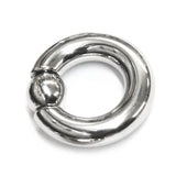 Titanium Septum Piercing CBR Ball Closure Ring, Captive Bead Hoops with Custom Ball Colors 2G to 00G Nose Piercing - 1pc each order