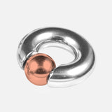 Titanium Septum Piercing CBR Ball Closure Ring, Captive Bead Hoops with Custom Ball Colors 2G to 00G Nose Piercing - 1pc each order