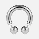 Prince Albert Jewelry PA Rings Circular Horseshoe Barbell Genital Piercing with Custom Balls