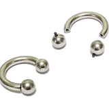 Titanium PA Ring, Horseshoe Prince Albert Piercing - 16g to 10g Genital Piercing Painful Pleasure Jewelry Also Piercing for Septum, Earlobe