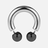 Prince Albert Jewelry PA Rings Circular Horseshoe Barbell Genital Piercing with Custom Balls