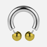 Prince Albert Jewelry PA Rings Circular Horseshoe Barbell Genital Piercing with Custom Balls