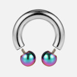 Prince Albert Jewelry PA Rings Circular Horseshoe Barbell Genital Piercing with Custom Balls