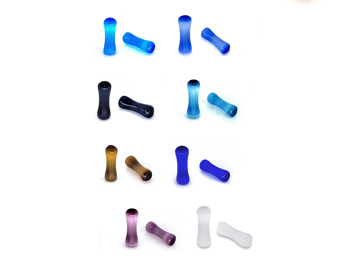 Double Flared Color Stone Plugs Earring Size 6 gauge (4mm) - Ear Tunnel, Stretching Gauges, Expander, Big Gauges - 1 Pair (2pcs)