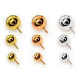 14K Gold Replacement Ball for Internally Threaded Piercing Labrets, Barbells Body Jewellery