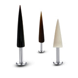 Titanium Spike Labret Lip Piercing Stud Made with Hand Carved Buffalo Horn - 14G Titanium and very Light Weight - Long Spike Piercing
