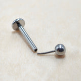 Titanium Threadless Labret Stud Piercing 18g 16g Lip Piercing Jewelry, Tragus Helix Cartilage Madonna Medusa Side Labret