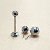 Titanium Threadless Labret Stud Piercing 18g 16g Lip Piercing Jewelry, Tragus Helix Cartilage Madonna Medusa Side Labret