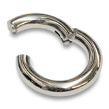 Large Gauge Titanium Septum Clicker Nose Ring, Septum Jewellery Large gauge, Big Size Nose Piercing - Segment Hinged Ring - 12G to 4G