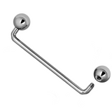 Dermal Surface Piercing, Nape Piercing - Titanium 16g 14g Implant Grade 90 degree Staple Bar - Body Jewellery also for Third Eye Piercing