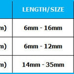 Titanium Black Barbell Piercing 16G 14G Internally Threaded Tongue Bar, Nipple Jewellery, Barbell Earrings, Ear Cartilage - 6mm to 24mm