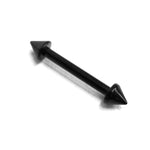 Titanium Black Spike Barbell Nipple Piercing 16G 14G Internally Threaded Cones/Spike Piercing Earring, Nose Bridge, Cartilage Piercing