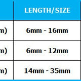 Titanium Black Labret Stud Piercing 16G 14G Internally Threaded Lip Jewellery, Lip Ring, Tragus Earring - 6mm to 12mm