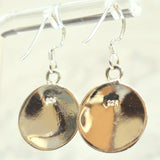 Silver Drop Earrings Made with Natural White Shells - Easy to Wear Hook Earrings