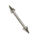 Titanium Spike Barbell Earring 16G 14G Internally Threaded Cones/Spike Nipple Jewellery, Nose Bridge, Cartilage Piercing
