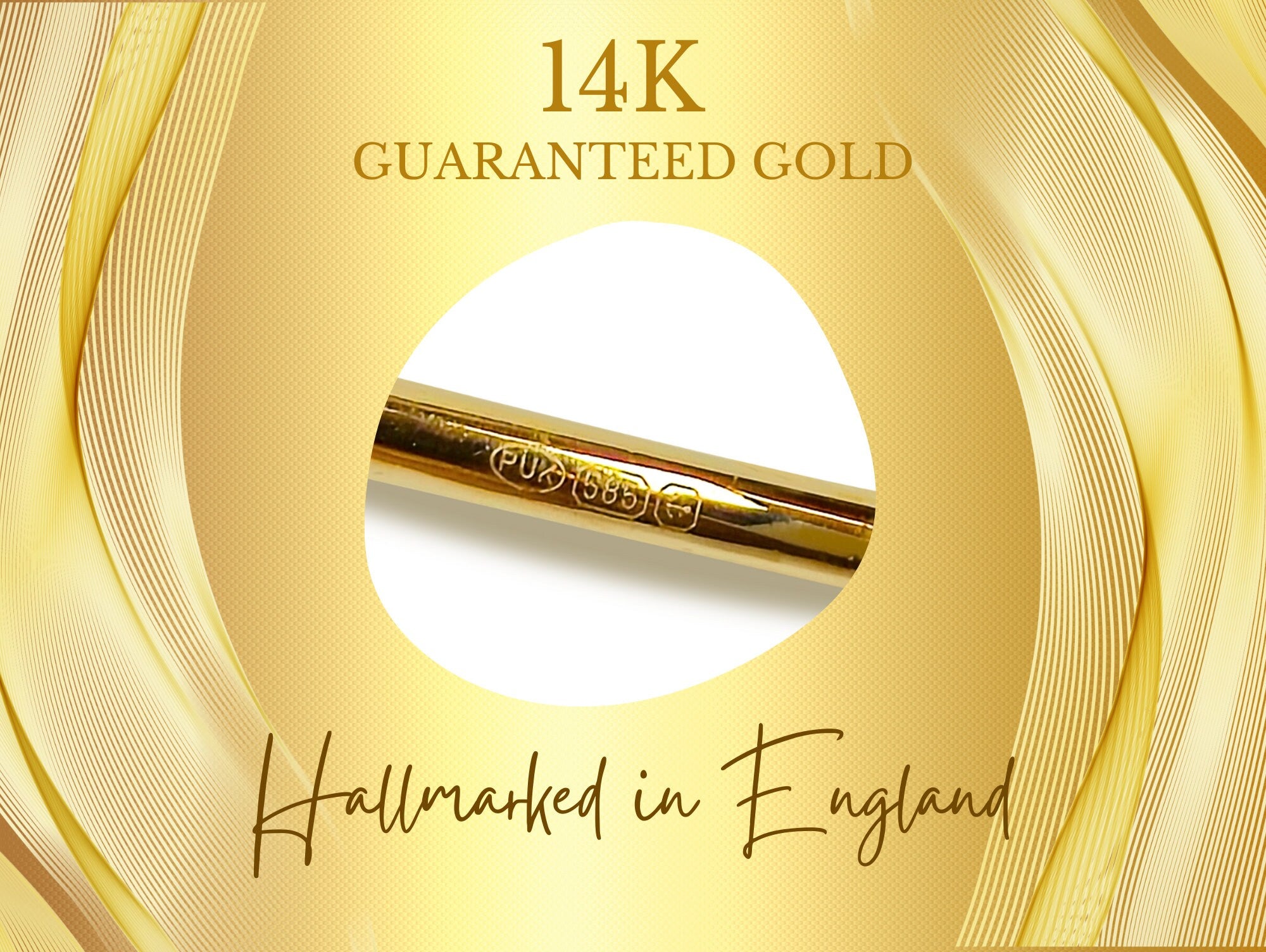 14K Gold Surface Barbell Dermal Staple Piercing Internally Threaded 16G 14G Body Jewellery with Gem Crystals - Sold in 1pc