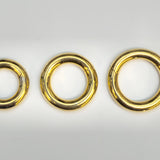 Titanium Gold Septum Clicker Nose Ring, Septum Jewellery Large gauge, Big Size Nose Piercing - Segment Hinged Ring - 12G to 4G