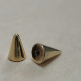14K Solid Gold 16G Spike, Screws on any 14G 16G Jewelry, Spikes Stud- 14K Hand Made for Body Jewellery Piercing