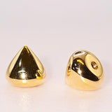 14K Solid Gold Round Cone End - 16G loose part on any Nipple Jewellery, Barbell Earrings- Handmade 14K Gold Body Jewelry Piercing