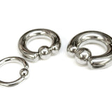 Implant Grade Titanium ASTM F-136 Ball Closure Ring BCR Septum Nose Piercing Jewelry, Captive Bead Hoops - Body Jewellery - 1pc