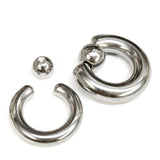 Implant Grade Titanium ASTM F-136 Ball Closure Ring BCR Septum Nose Piercing Jewelry, Captive Bead Hoops - Body Jewellery - 1pc