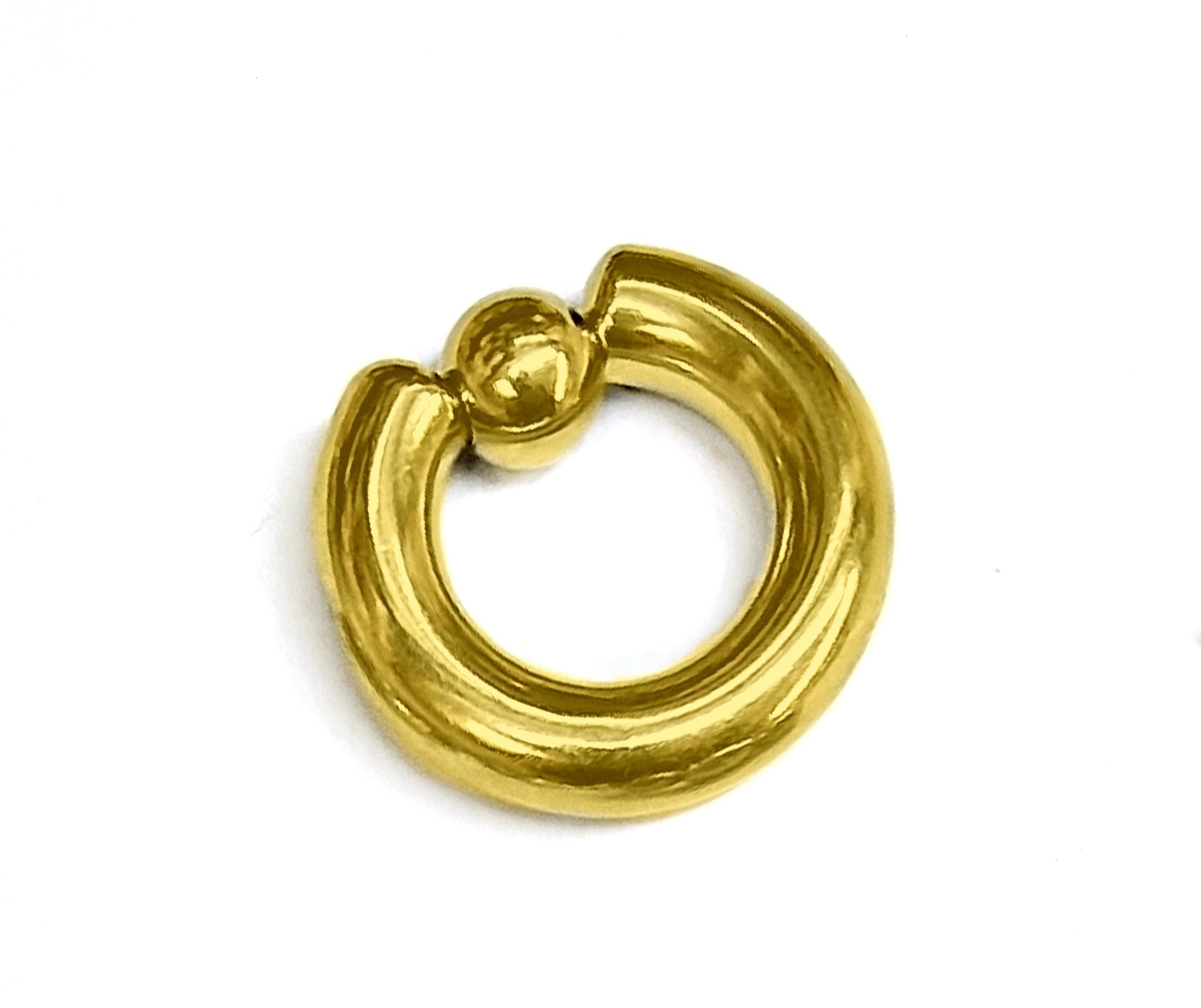 Titanium ASTM F136 / 316L Ball Closure PA Ring BCR Septum Nose Piercing, Captive Bead Hoops - Handmade Body Jewellery - 1pc each order