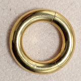 Titanium Prince Albert Piercing Segment Ring 12G 10G 8G 6G 4G 2G 1G 0G 00G Body Jewellery for Male Genitals, Nose Hoop - 1pc each order