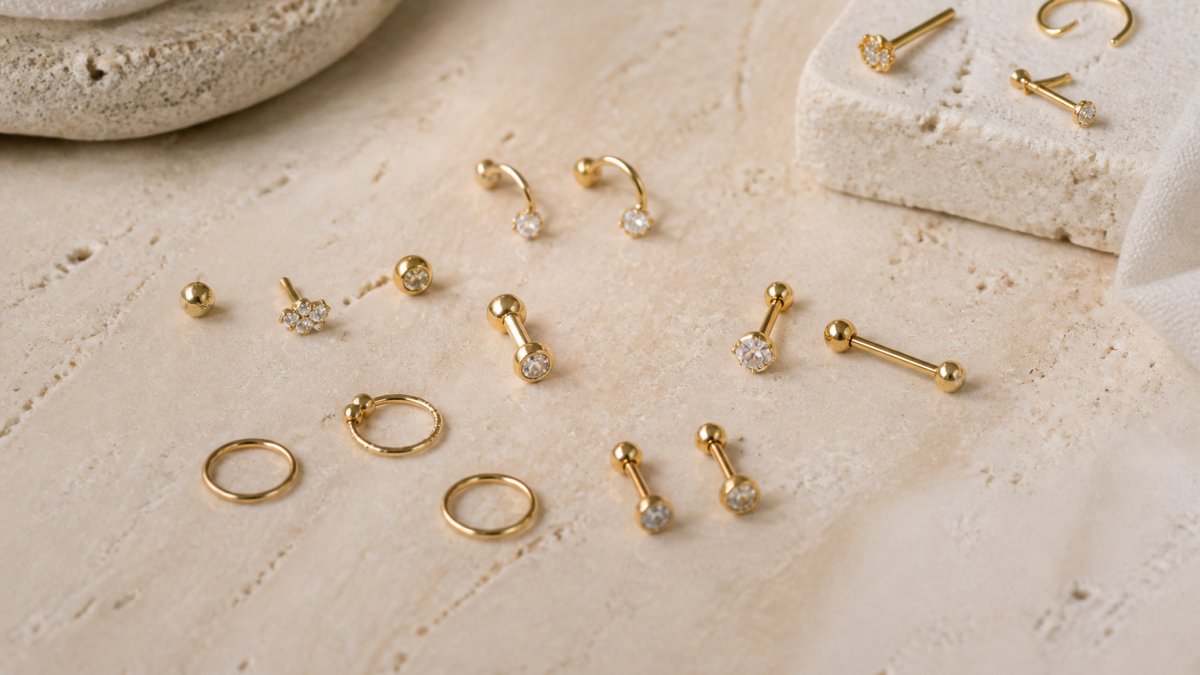 9 Best Gold Piercing Jewelry for Professionals