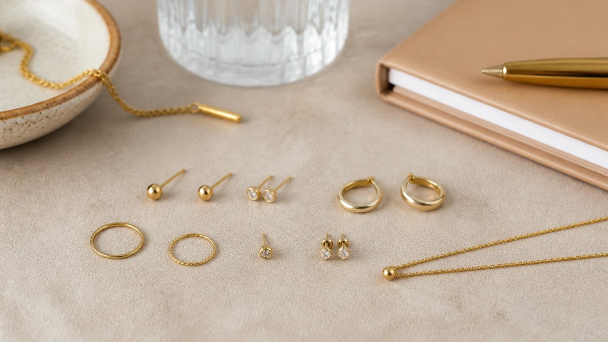 Discreet Gold Jewelry for Work: 10 Pieces