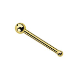 Titanium Nose Stud Ball Nose Piercing, Nose Pin 20G Ball size 2mm Small Nose Ring, Bone Nose Stud Ball End