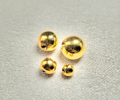 Gold Dimple Ball Hoops made from solid 14K Gold Body Piercing Replacement Attachment for BCR, Captive bead rings, ball hoops