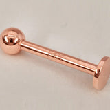 14K Rose Gold Labret Stud Lip Piercing Jewellery, Cartilage Earring with custom ball size - 1pc each order