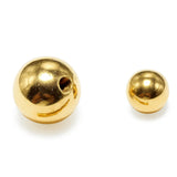 Gold Threaded Piercing Ball made from solid 14K Gold Replacement loose parts for Barbells, Labret studs, Bent Bar, Externally Threading