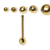 14K Gold Tongue Barbell Piercing Body Jewellery  | 14G (1.6mm)