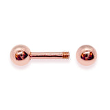 14K Solid Gold Cartilage Helix Barbell Ear Piercing 16G 14G 18G Body Jewellery