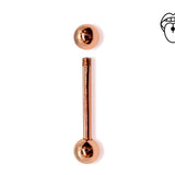 14K Rose Gold Tongue Barbell Piercing Body Jewellery  | 14G (1.6mm)