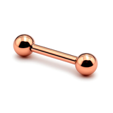 10K 14K 18K Rose Gold Industrial Barbell, 16G 14G Scaffold Piercing Body Jewellery