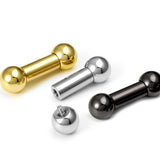 Titanium Tongue and Nipple Barbell Big gauges: Internally Threaded 16g to 0G Body Piercing Jewelry