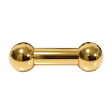 14K 4 Micron Gold Solid Silver Prince Albert PA, Tongue, Nipple Barbell Big gauges: Internally Threaded Body Piercing Jewelry