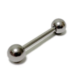 Tongue Straight Barbell Piercing Jewellery - Titanium - 20g 18g 16g 14g - Body Piercing Also for Nipple, Helix, Nose Bridge