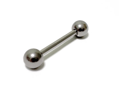 Tongue Straight Barbell Piercing Jewellery - Titanium - 20g 18g 16g 14g - Body Piercing Also for Nipple, Helix, Nose Bridge
