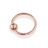 Solid Gold 14K Hoop Ring Body Piercing for Ears, Tragus, Helix Ring, Conch Hoop, Septum, Cartilage - 14G & 16G