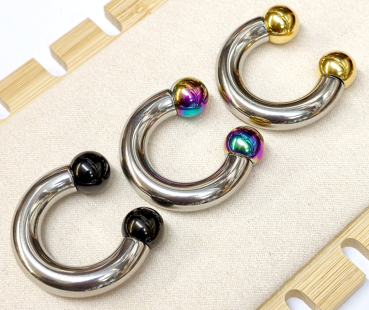 Pa Piercing Stack Prince Albert Jewelry PA Rings Circular Horseshoe Barbell Genital Pier ...